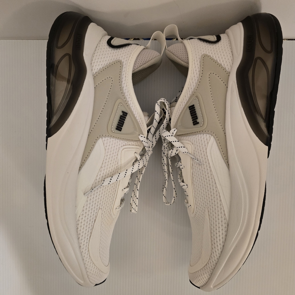 PUMA SoftRide Off White Gym Sneakers Cell Thrill Athletic Shoes Mens Size 8.5 - Picture 12 of 17
